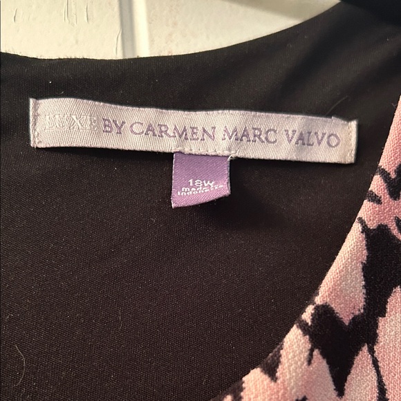 Cottage Core Floral Pink and Black Sleeveless Dress with pockets - Picture 4 of 13